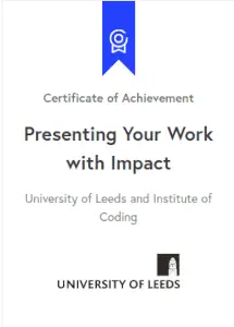 Present With Impact Certificate